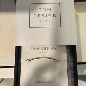 Tom Design Gold Bracelet Birthstone Bar